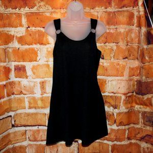 Little black dress Silver ring straps